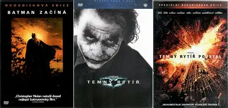Kolekce Temný rytíř - 3 DVD
