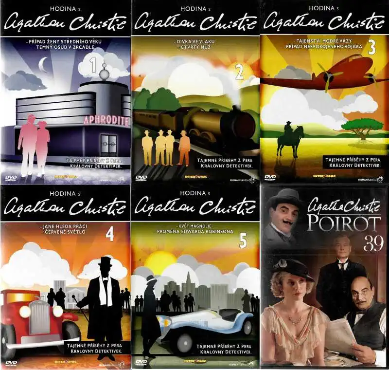Kolekce Hodina s Agathou Christie - 5 DVD + dárek DVD Poirot 39