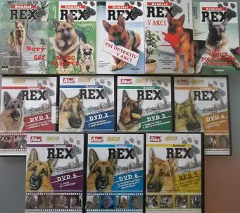 Knižní kolekce Komisař REX ( 5x kniha bazarová + 7x DVD )