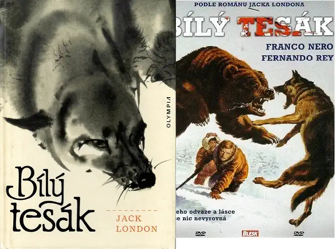 Bílý Tesák - Jack London ( 1x kniha bazarová + 1x DVD )