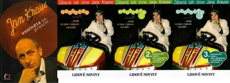 Jan Kraus - uvolněte se, prosím ( 1x kniha bazarová +3x DVD )