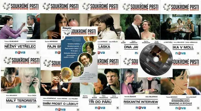 Soukromé pasti 2 - Lenka Wimmerová & Vendula Borůvková ( 1x kniha bazarová + 11 DVD )