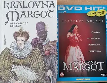 Královna Margot - Alexandre Dumas ( 1x kniha bazarová + DVD dárek )