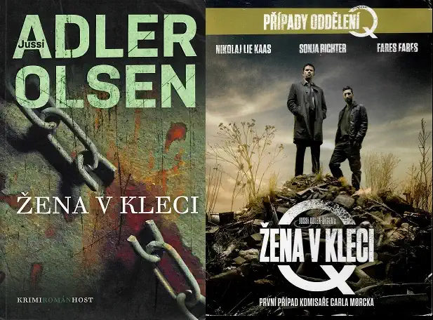 Žena v kleci - jussi Adler Olsen ( 1x kniha bazarová + DVD )