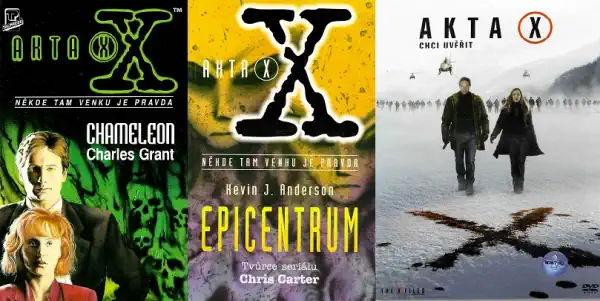 Akta X Chameleon / Epicentrum ( 2x kniha bazarová + DVD )
